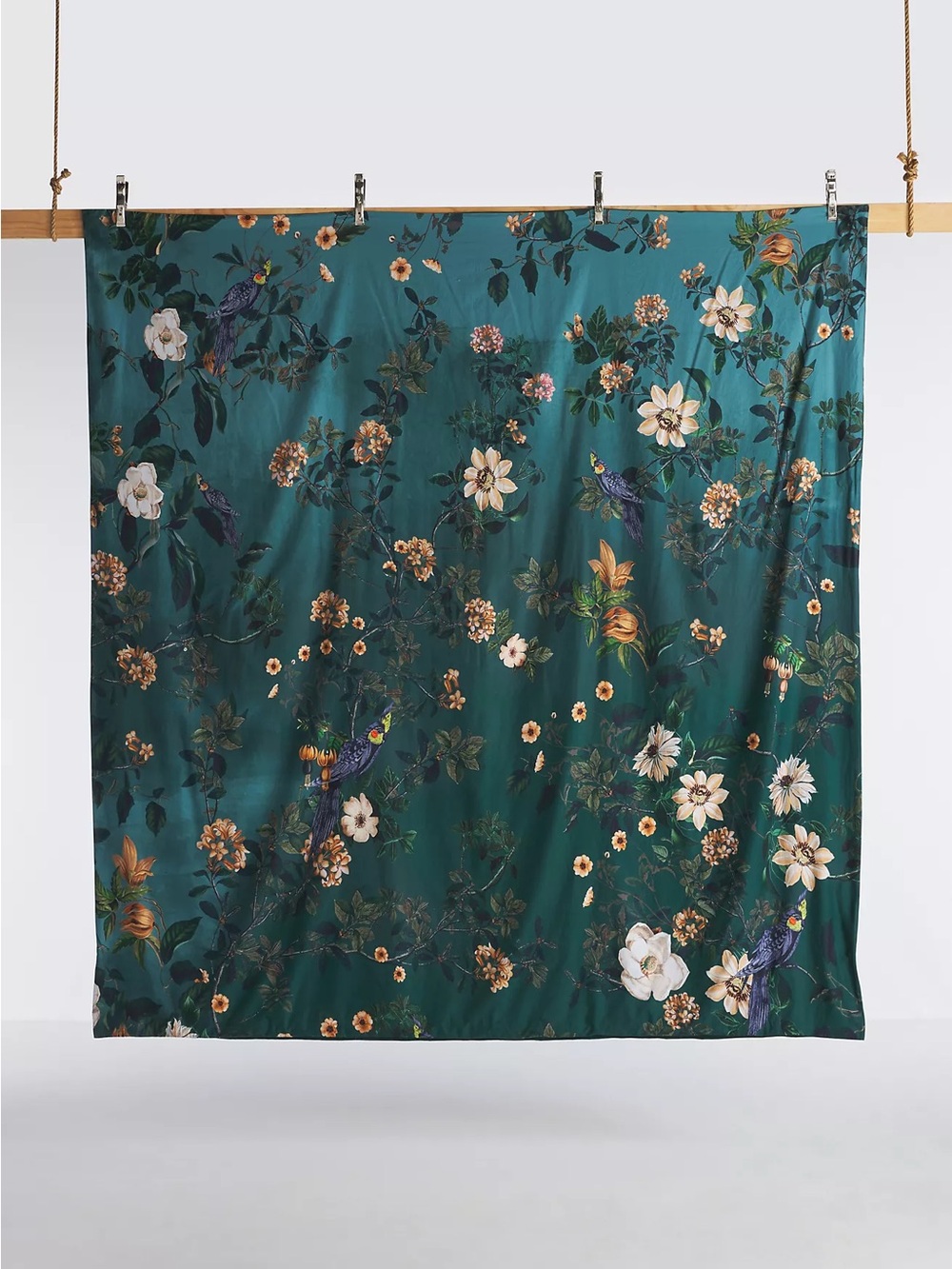 Anthropologie Henrik Organic Cotton Sateen Duvet Cover- Queen